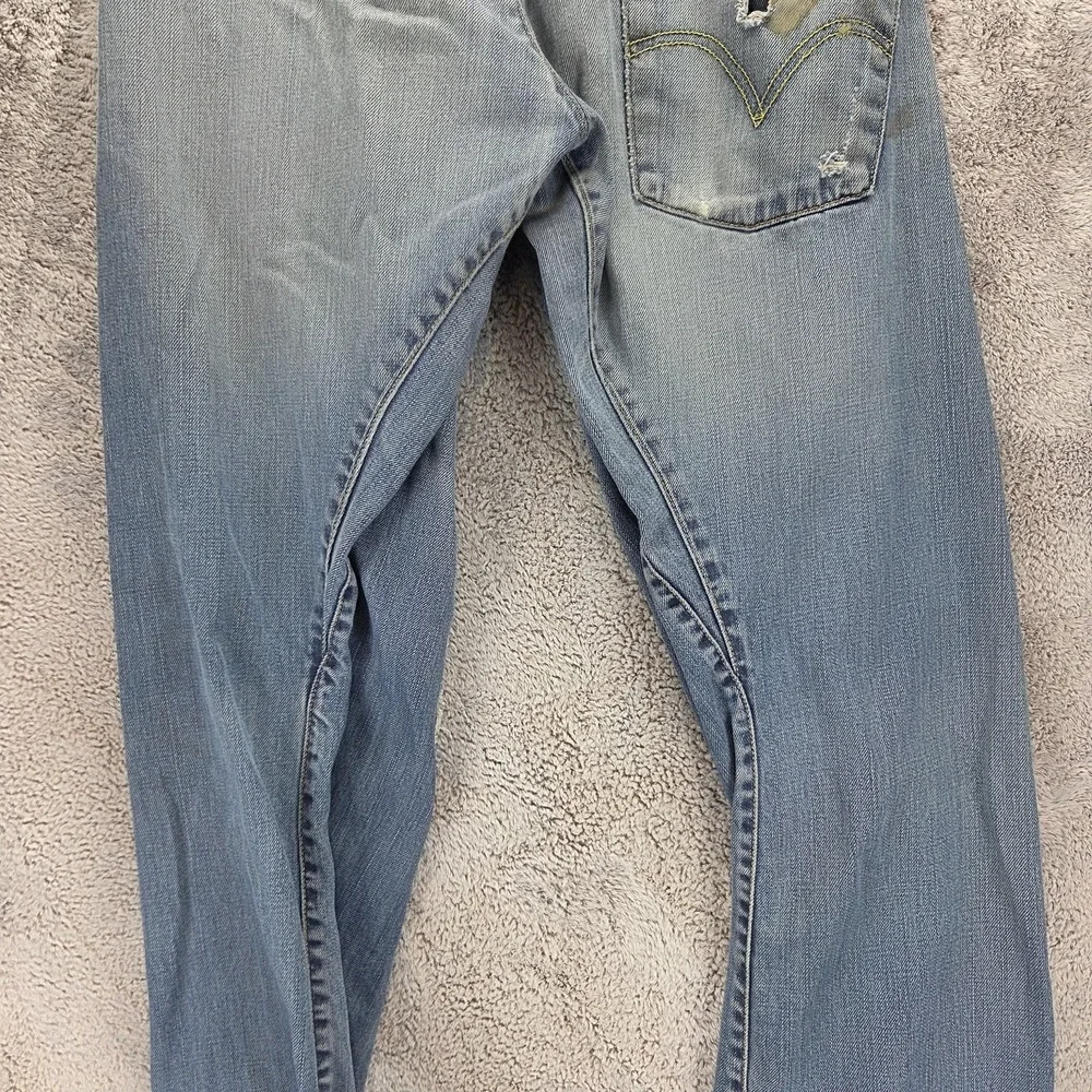 VTG Levis Engineered Jeans Mens Blue Twisted Buckle Back One Pocket Fits 30x30